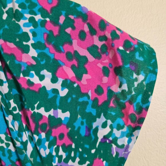 Rails Juni Gardenia Floral Flutter Sleeve V-neck Tie Waist Midi Dress Size S - Picture 6 of 10